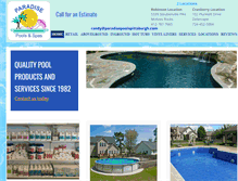 Tablet Screenshot of paradisepoolspittsburgh.com